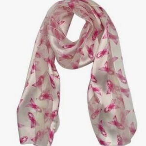 Pink Ribbon Scarf